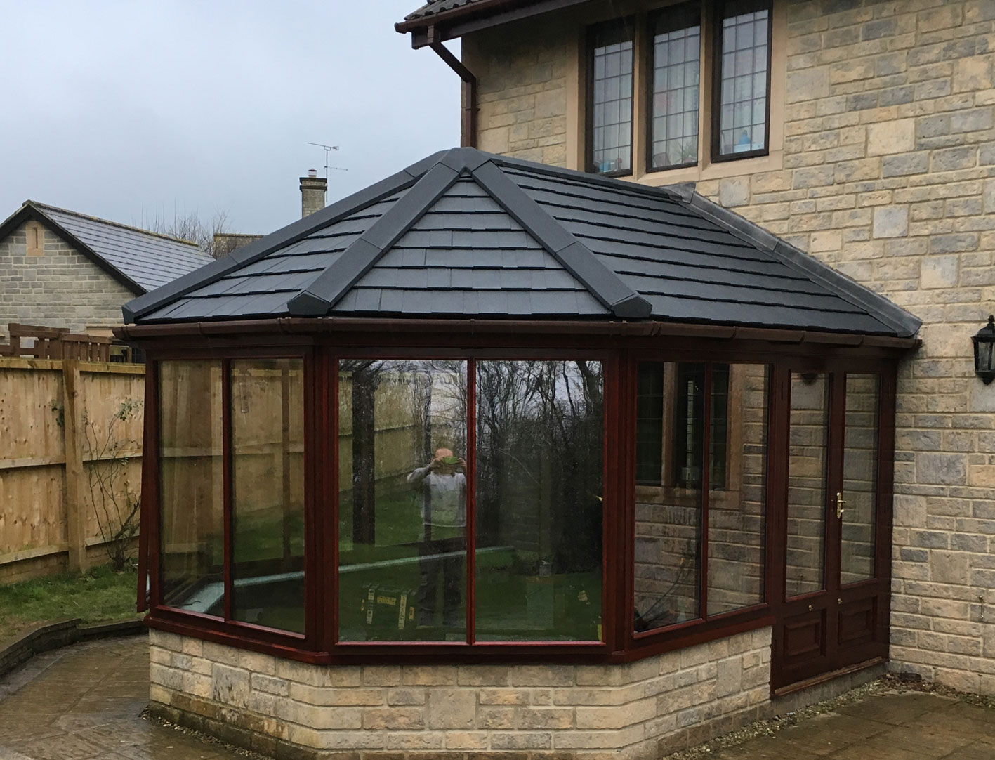 New solid roof conservatory