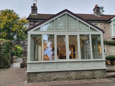 Solid roof fitted onto Amdega conservatory